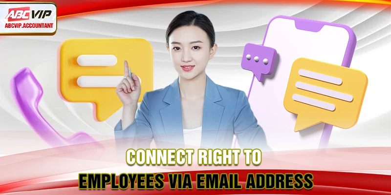 Connect right to employees via email address
