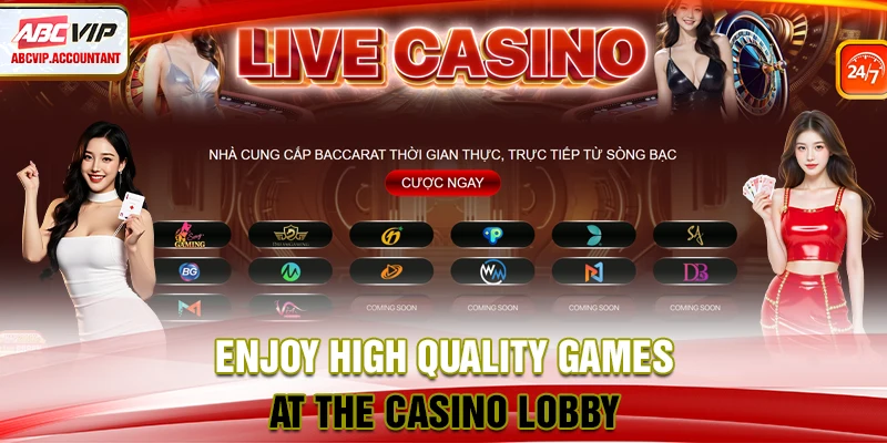 Enjoy high quality games at the Casino lobby Enjoy high quality games at the Casino lobby
